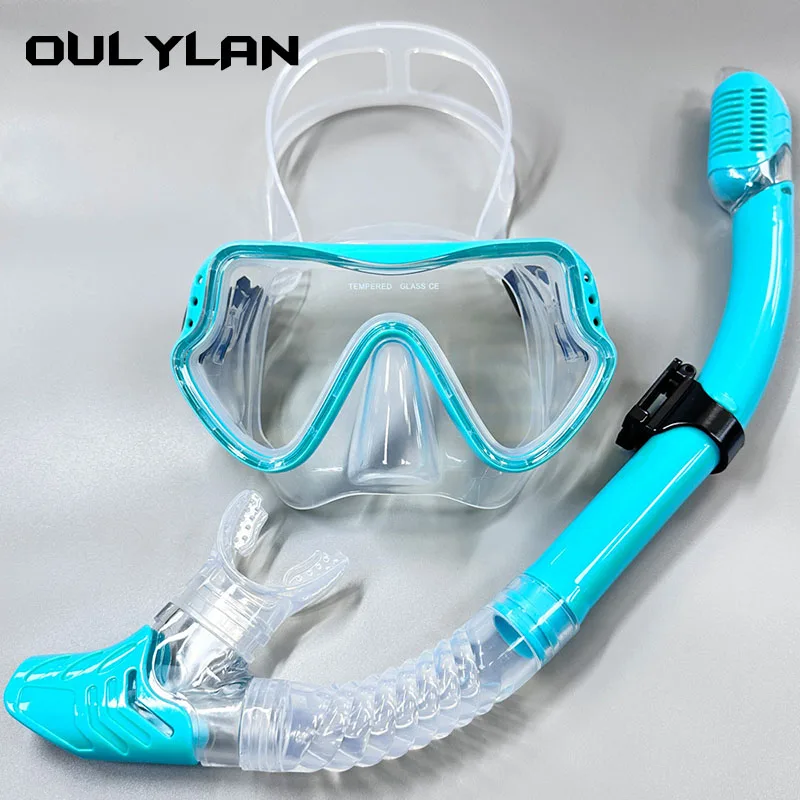 Oulylan Професионална маска за гмуркане с шнорхел и очила за гмуркане, набор от дихателни тръби за гмуркане с шнорхел, Маска за гмуркане - 4