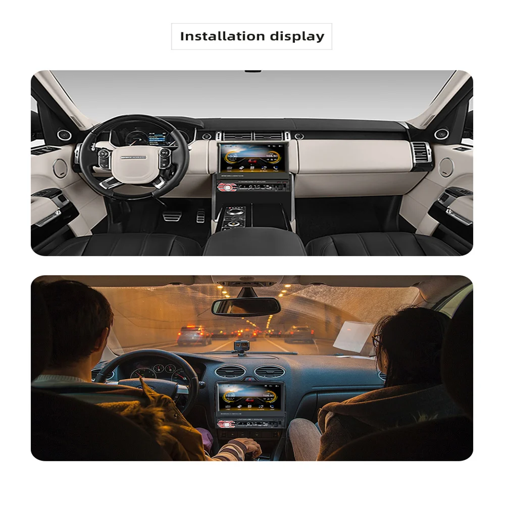 Ptopoyun Универсален Автомобилен Радиоприемник 1Din 7 Инча С Прибиращ Екран Carplay Аудио Стерео БЕЗ DVD Автомобилен Мултимедиен MP5 Плейър - 1