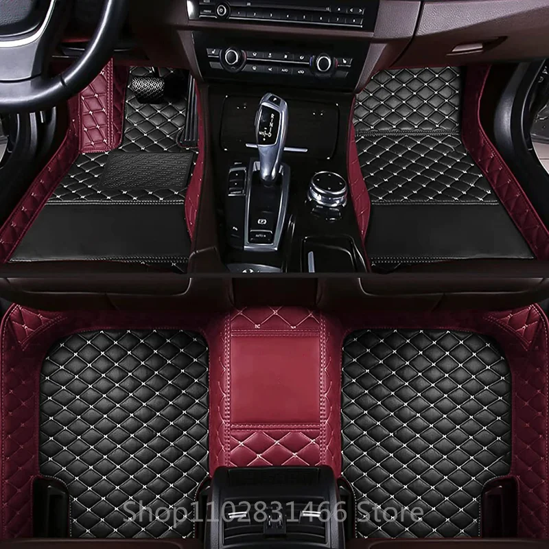 Автомобилни Кожени килими за Audi Q3 8U 2017 2018 2015 2016 2013 2014 2012 Автомобилни Постелки Аксесоари за Декорация Водоустойчива защита - 3