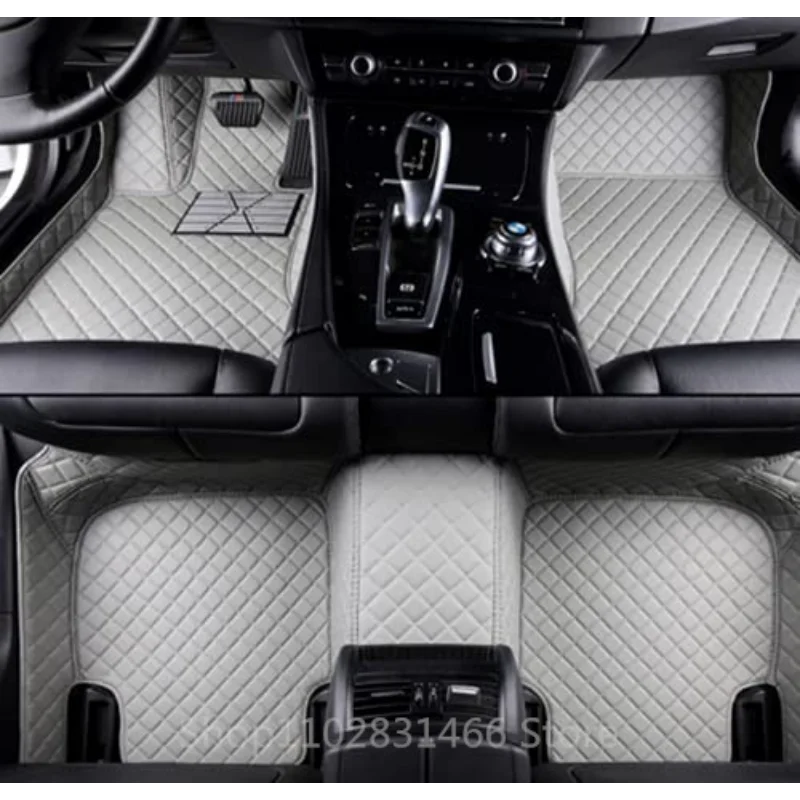 Автомобилни Кожени килими за Audi Q3 8U 2017 2018 2015 2016 2013 2014 2012 Автомобилни Постелки Аксесоари за Декорация Водоустойчива защита - 5