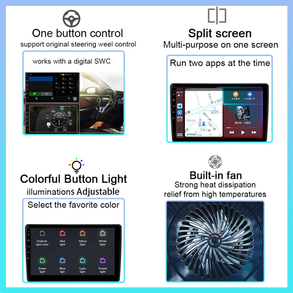 Автомобилно радио Android 13 за Chevrolet Cavalier 2016-2018 Видео Мултимедиен плейър GPS Навигация 5G DVD Високоскоростен процесор 2din - 2