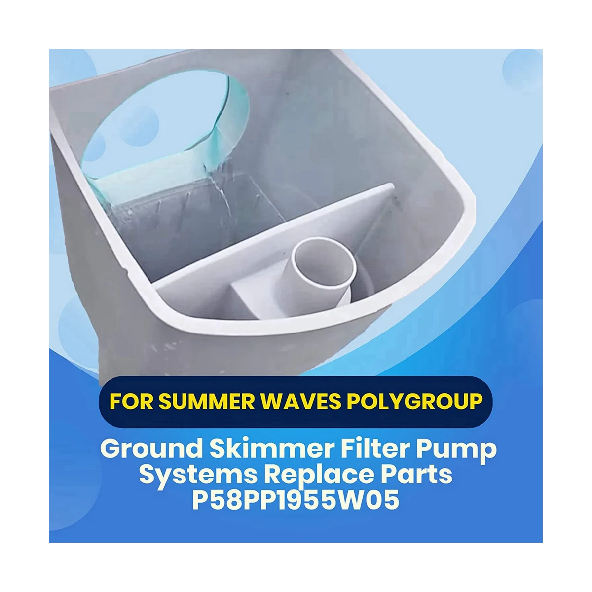 Адаптер за вакуумна плоча Summer Waves, е подходящ за системи скиммерных филтърни помпи Polygroup, 2 бр. - 4