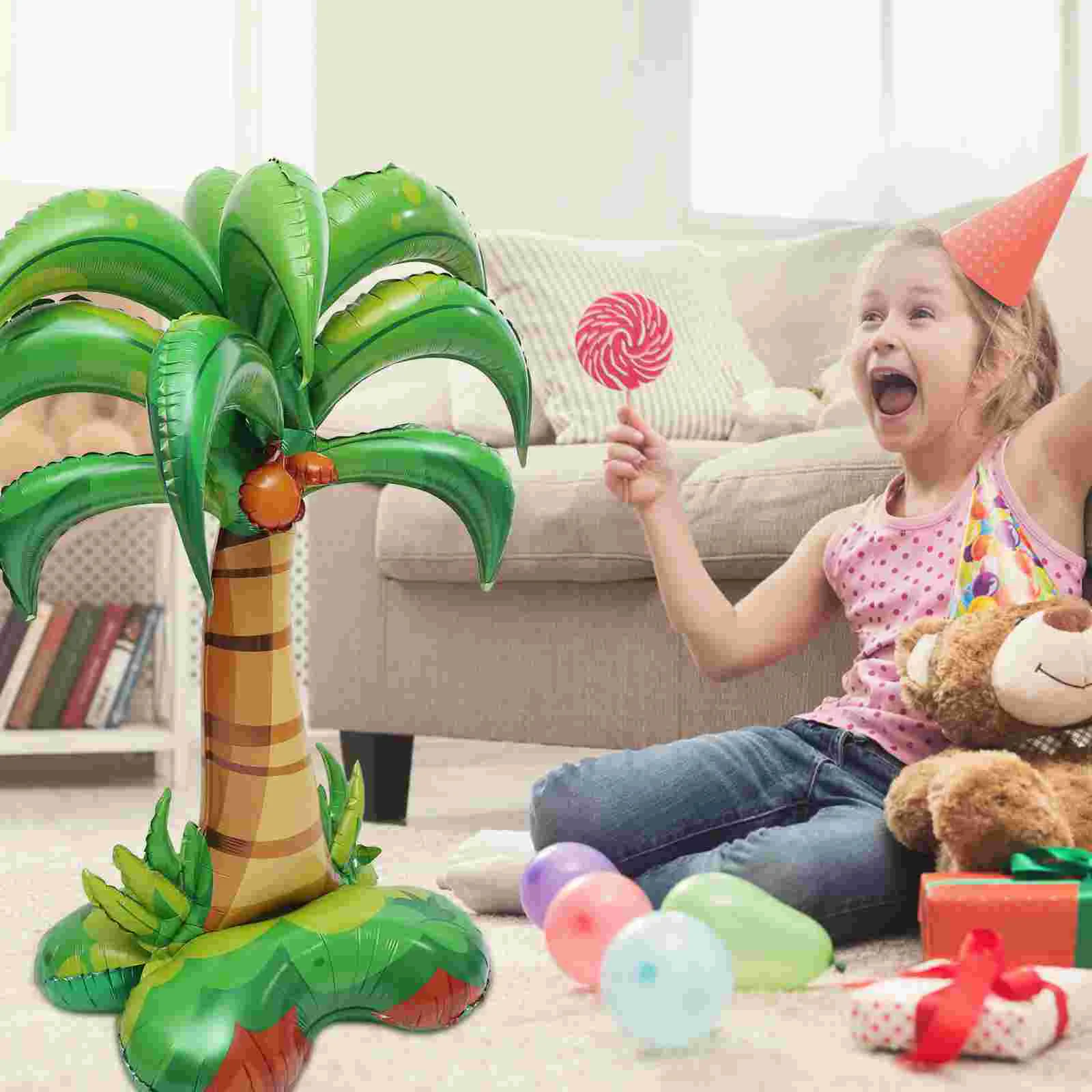 Балон От кокосовата Алуминиево Фолио Приказно Хавайски Декори Sheetss Decor Palm която симулира Фолио Надуваеми Дървета, Декоративни Кокосови Район - 1