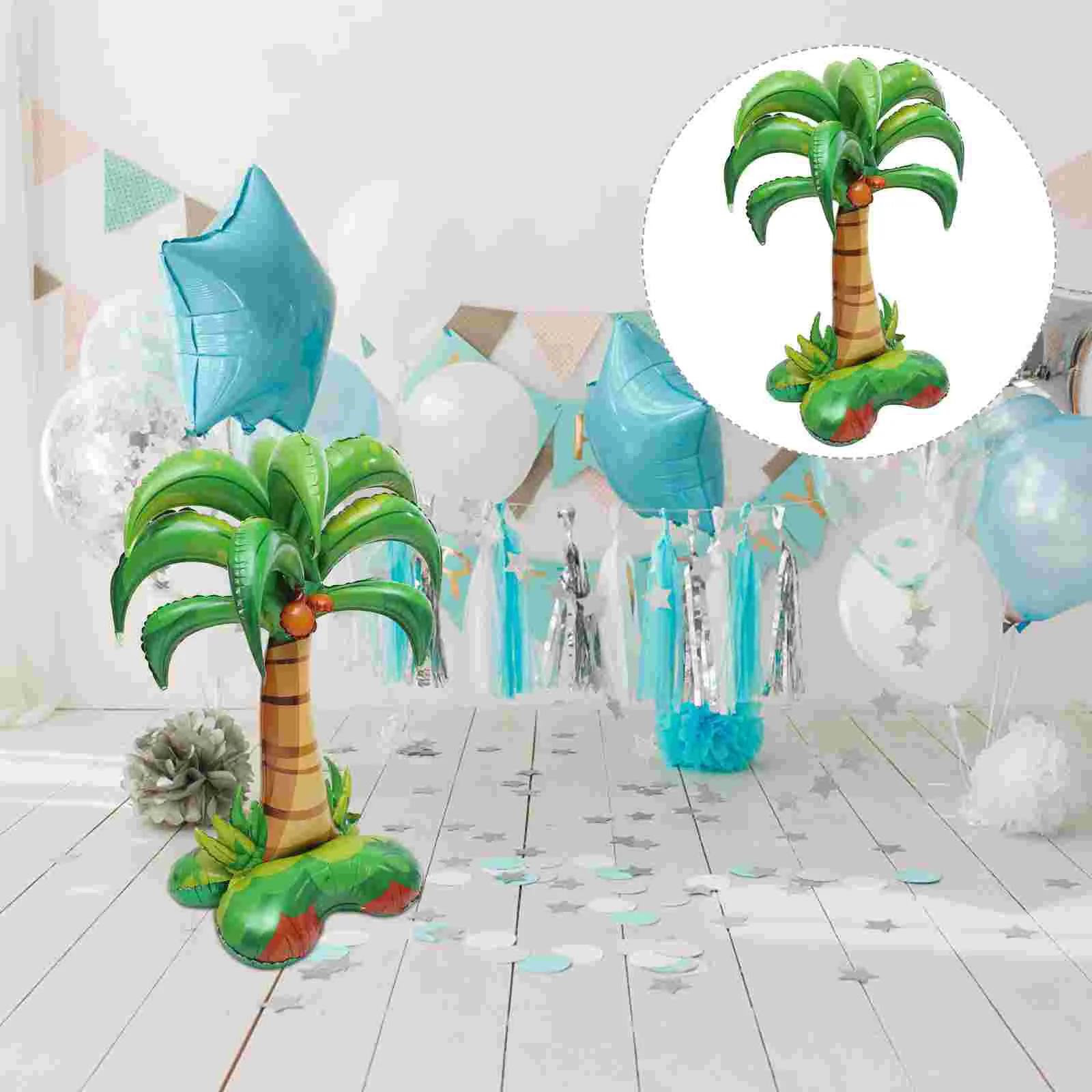 Балон От кокосовата Алуминиево Фолио Приказно Хавайски Декори Sheetss Decor Palm която симулира Фолио Надуваеми Дървета, Декоративни Кокосови Район - 2
