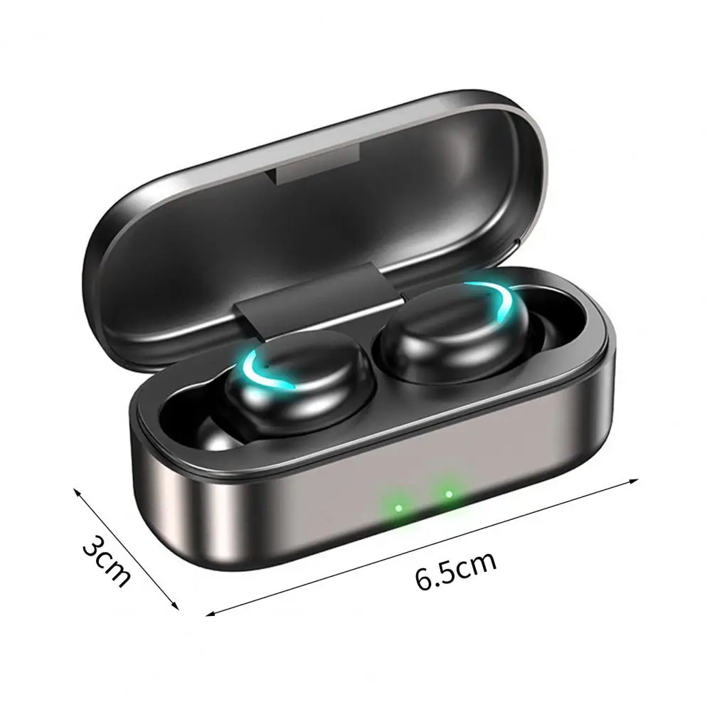 Безжични слушалки S9, чувствителни към IPX7, водоустойчив, съвместими с Bluetooth, 5,1 стерео спортни втулки за фитнес - 5
