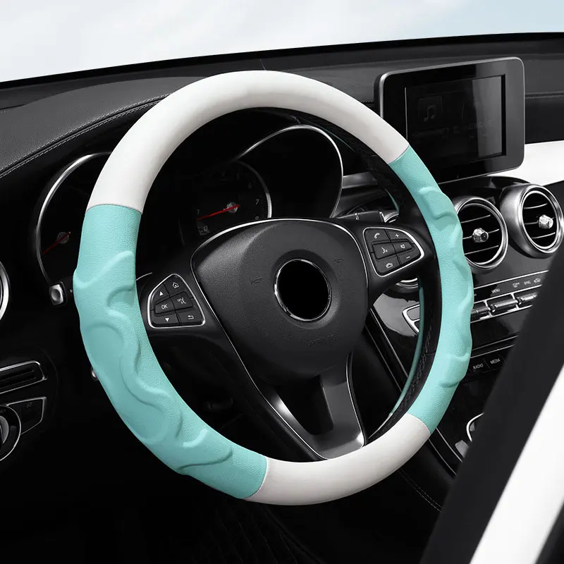 за Infiniti Q50L QX50 Q70 ESQXA60 XQ70 Универсален Модерен устойчива на плъзгане кожена покриване на Волана колата е в спортен стил кръгла тип - 3