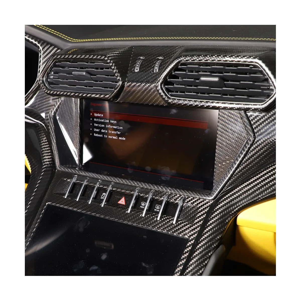 За Lamborghini URUS 2018-2021, Карбоновая автомобили, централна конзола, Навигационния екран, картина, украса, Стикер, Аксесоари - 2