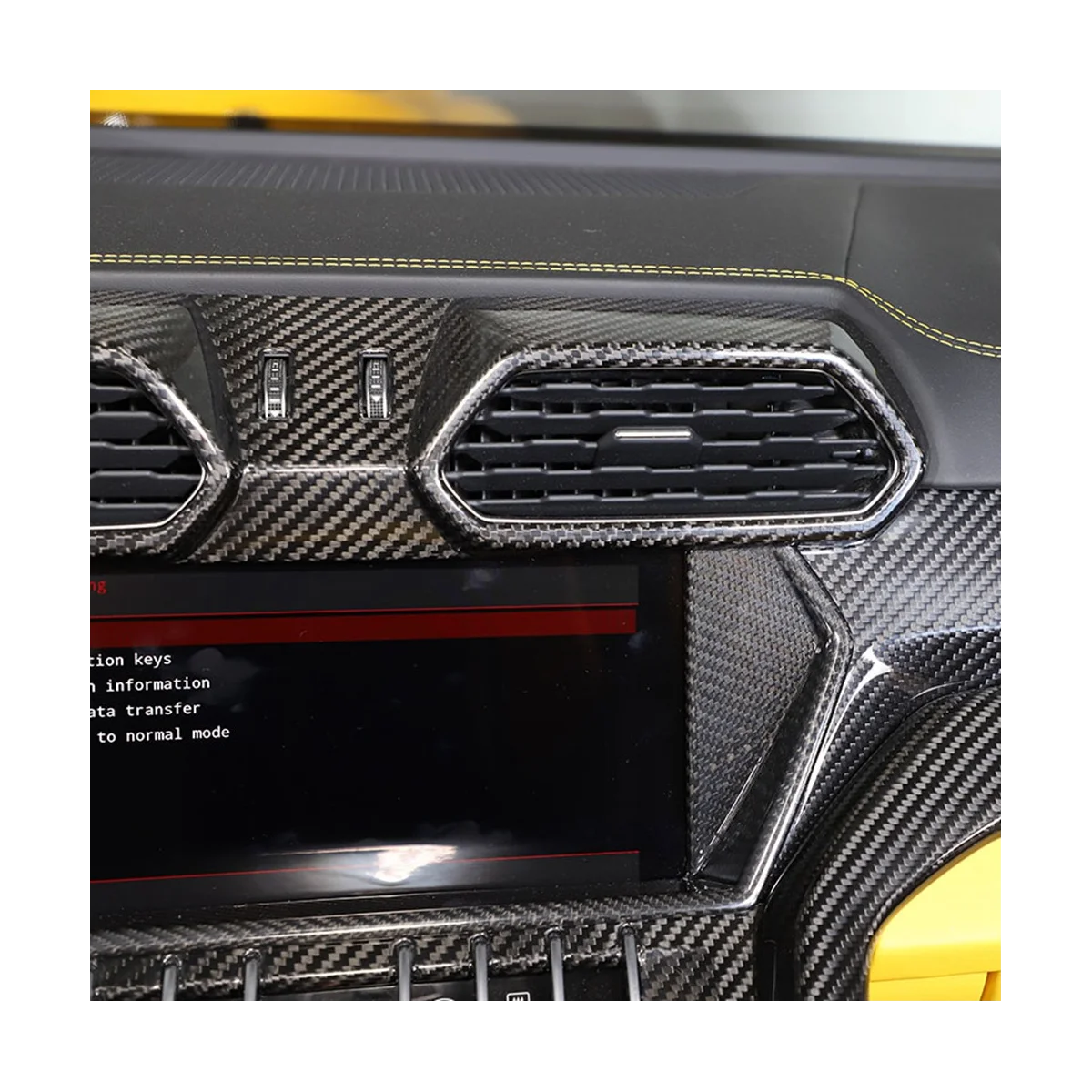 За Lamborghini URUS 2018-2021, Карбоновая автомобили, централна конзола, Навигационния екран, картина, украса, Стикер, Аксесоари - 5