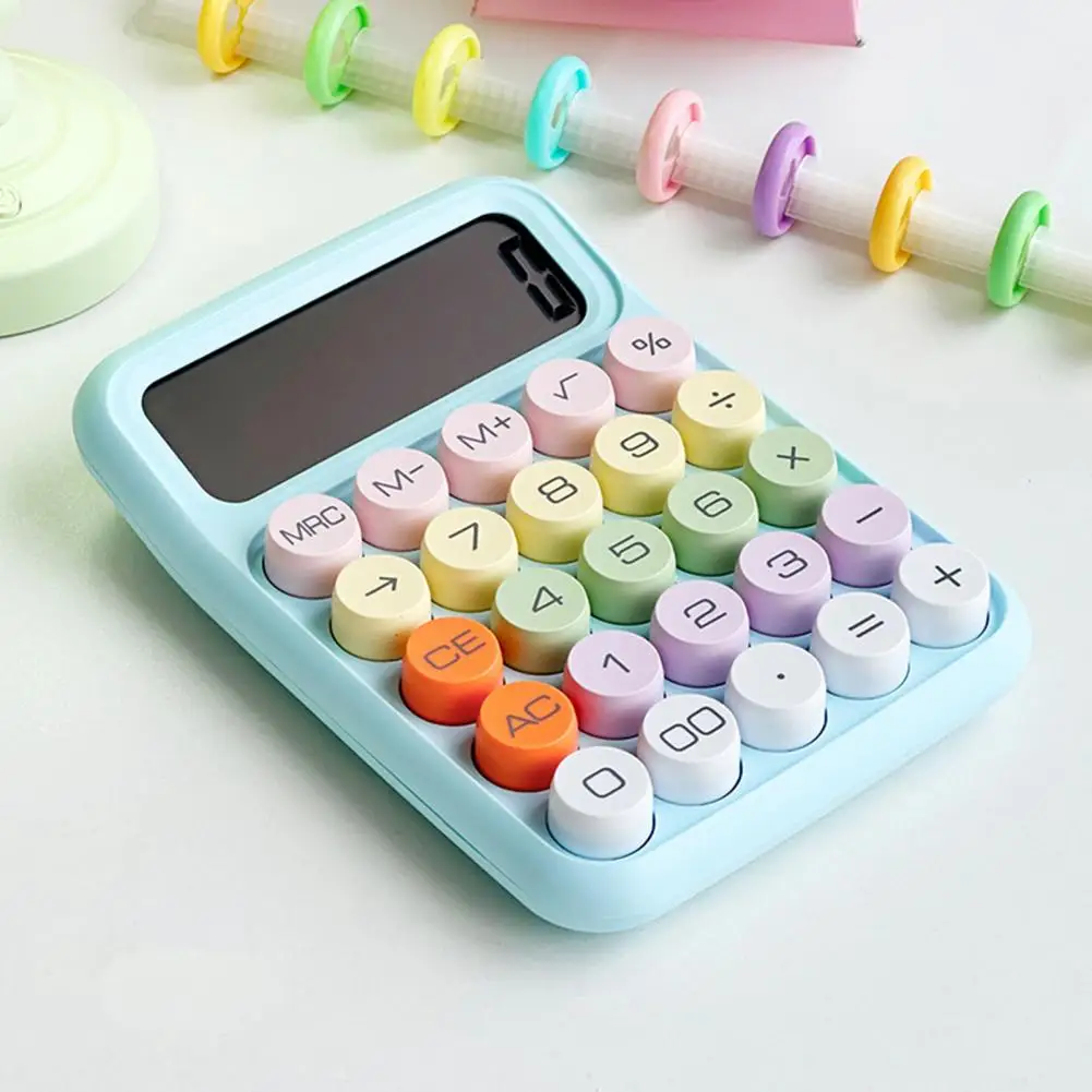 Калкулатор в ретро стил, калкулатор за малки кукли, Ефективен настолен калкулатор в ретро стил, точен дисплей за удобство на работа в офиса - 5