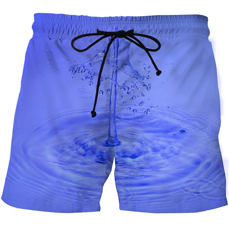 Мъжки Плажни панталони с 3D принтом, Къси Мъжки цветни Плажни шорти, Ежедневни панталони за морски Сърф, Летни шорти за плуване Унисекс - 1