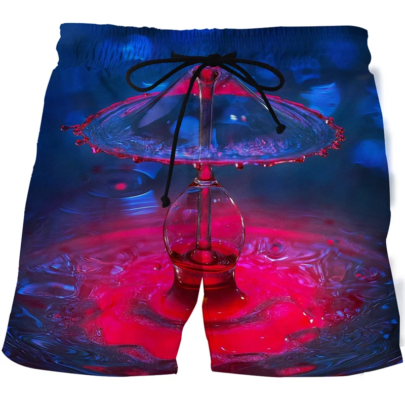 Мъжки Плажни панталони с 3D принтом, Къси Мъжки цветни Плажни шорти, Ежедневни панталони за морски Сърф, Летни шорти за плуване Унисекс - 2
