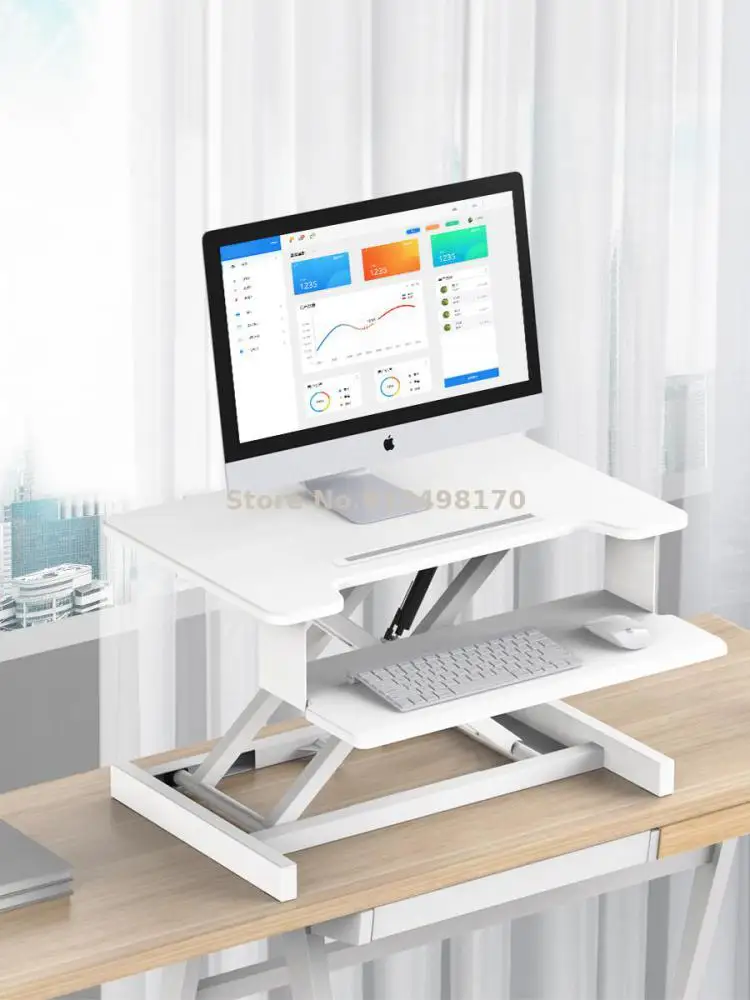 Подвижен плот за работния плот Ted Shi, който увеличава широчината на офис лаптоп, сгъваема регулировочный скоба - 0