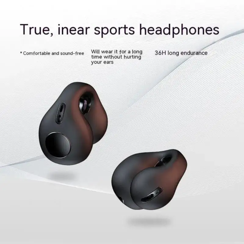 Слушалки с костна проводимост Bluetooth, обици, Безжичен скоба за ушите Huawei Капитан 40 Pro Moto G42 iPhone 5 5S 5G xiao Mi 10T (Pro) - 4