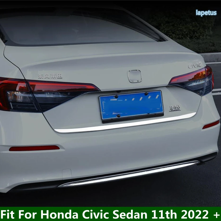 Тампон върху вратата на задната врата на превозното средство с Ударение на и Гарнитура За Полагане на Задния багажник, накладки на задната врата на Honda Civic Седан 11th 2022 2023 Аксесоари - 0
