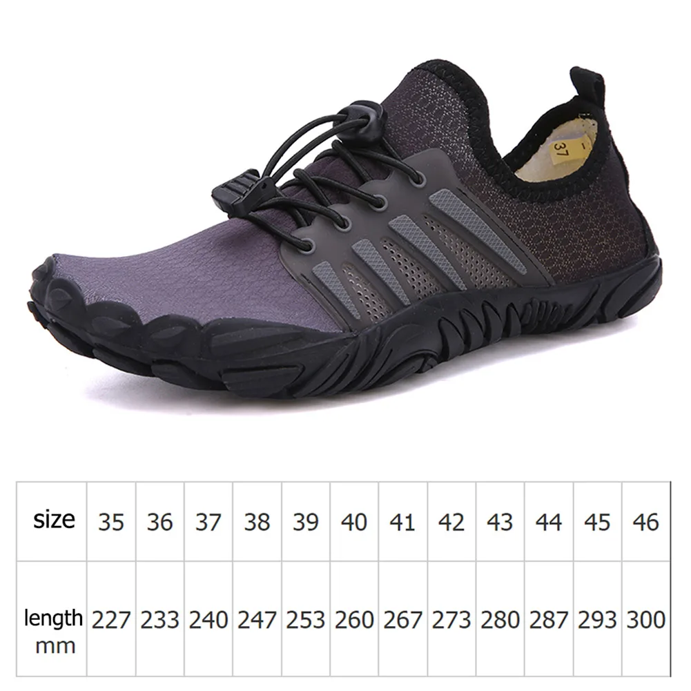 Унисекс обувки без шнур за плаване по река Нескользящие гумени Блатистата маратонки Дишащи бързо съхнещи ластични шнурове, удобни за плаж, плуване - 5