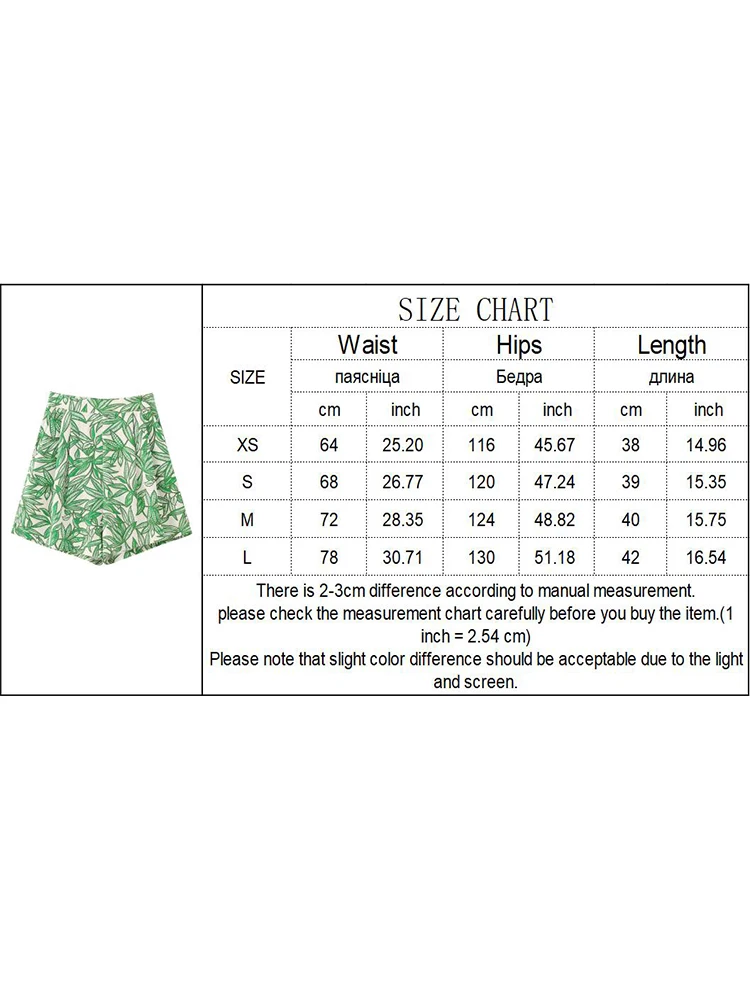 Ядрото начина за печат къси панталони за жени 2023 годишният нов женски стил за отдих украса нагънат Висока Талия мини шорти - 4